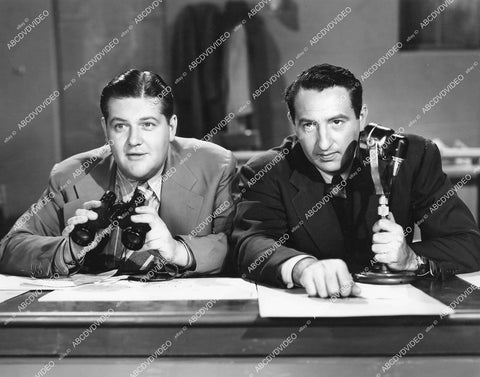 crp-11949 1941 sportscasters Tom Hanlon & Sam Balter film Harmon of Michigan crp-11949