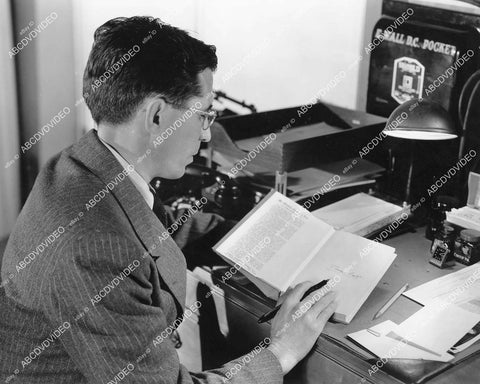 crp-11959 1940's author screen writer Theodore Pratt working at his desk crp-11959