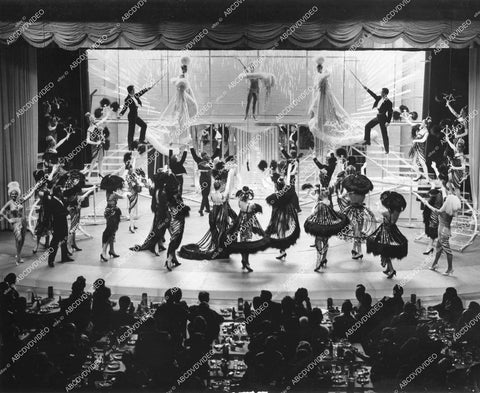 crp-12001 1970's Las Vegas Dunes Hotel sexy dancers showgirls w great legs stage show La Parisienne crp-12001