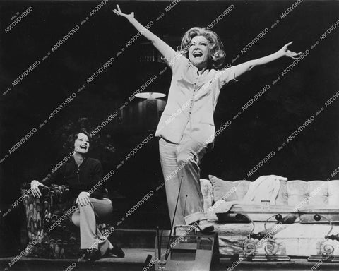 crp-12020 1970 phot Anne Baxter, Penny Fuller, Gwyda Don Howe, Brandon Maggart, Leeroy Reams, Keith Charles, Lawrence Weber live theatrical play Applause crp-12020