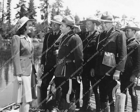crp-12164 1943 Adele Mara, Bob Wills & Texas Playboys as RCMP officers film Riders of the Northwest Mounted crp-12164