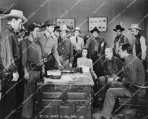 crp-12165 1943 Dub Taylor, Russell Hayden, Bob Wills, Alma Carroll, Juan de La Cruz, Paul Statton film Silver City Raiders crp-12165