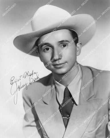 crp-12173 1950's music country western singer johnny Bond portrait w genuine autograph crp-12173