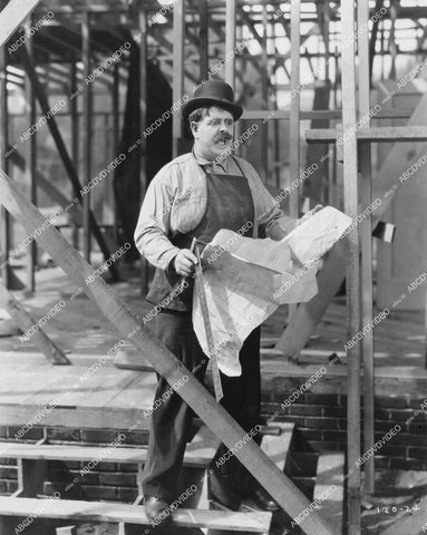 crp-12255 1928 Bud Jamison confused contractor silent film Heart Trouble crp-12255