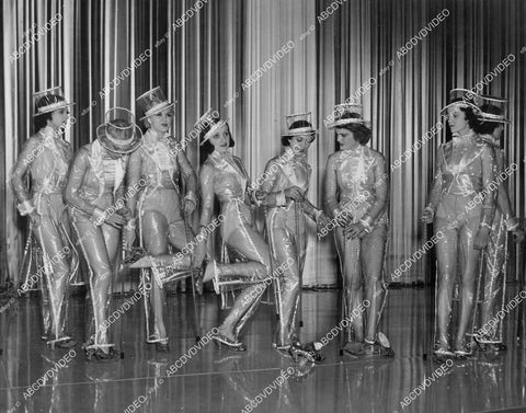 crp-01227 1937 chorus girls dancers in see through rain coats dance number film Broadway Melody of 1938 crp-01227