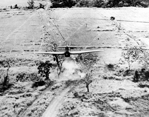 crp-12329 1944 news photo WWII aviation strafing run RAF Hurri-Bomber in Burma from trailing airplane crp-12329