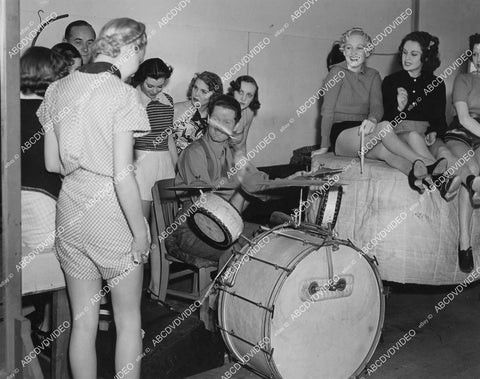 crp-01236 1937 Patsy Lee,Marjorie Reynolds,Carole Landis,Mildred Rehn chorus girls dance rehearsel film Broadway Melody 1938 crp-01236