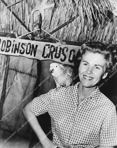 crp-12453 1950's animal trainer Beth Dannaldson w parrot "She McMcGee" TV The Jack Benny Program crp-12453