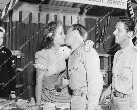 crp-12537 1945 Shirley Temple gets first screen kiss from Jerry Shane film Kiss and Tell crp-12537