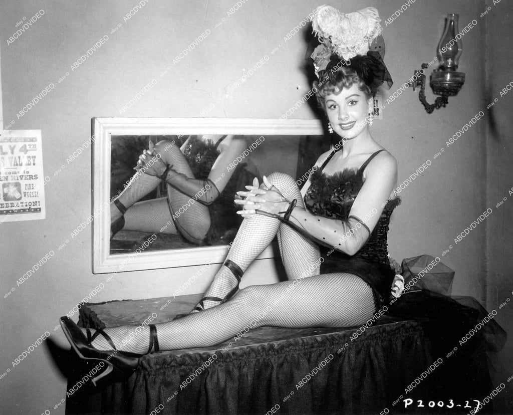 crp12647 1955 sexy Renate Hoy in & chorus girl outfit film T