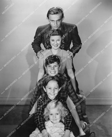 crp-12662 1940 child stars Charles Peck, Edith Fellows, Tommy Bond, Bobby Larson, Dorothy Anne Seese film Out West w the Peppers crp-12662