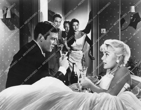 crp-12754 1956 Claus Biederstaedt, Susanne Cramer, Eva Kerbler, Hans Nielsen West German foreign film Two in a Sleeping Bag crp-12754