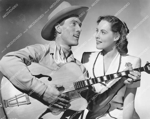 crp-12862 1946 Ken Curtis, Adele Roberts film Throw a Saddle on a Star crp-12862