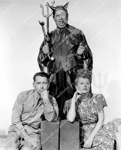 crp-12867 1945 Irene Dunne, Alexander Knox, Charles Coburn in devil costume film Over 21 crp-12867