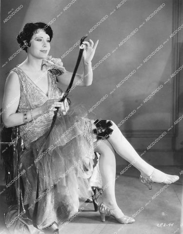 crp-12991 1927 silent film star Paulette Duval great dress w celluloid 35mm film strip garter belt cool crp-12991