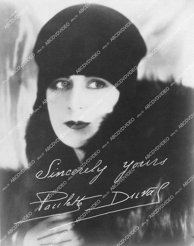 crp-12994 1920's silent film star Paulette Duval portrait crp-12994