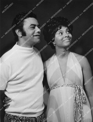 crp-13195 1969 music singers Johnny Mathis & Leslie Uggams crp-13195