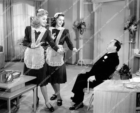 crp-13366 1943 Jinx Falkenburg, Ann Savage cutie pie singing maids w Harrison Greene film Two Senoritas from Chicago crp-13366