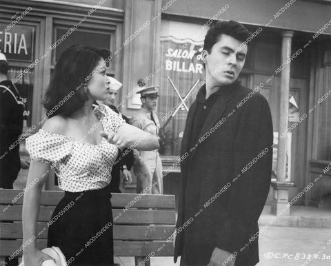 crp-13571 1957 James Darren slapped by Joy Stoner film The Tijuana Story crp-13571