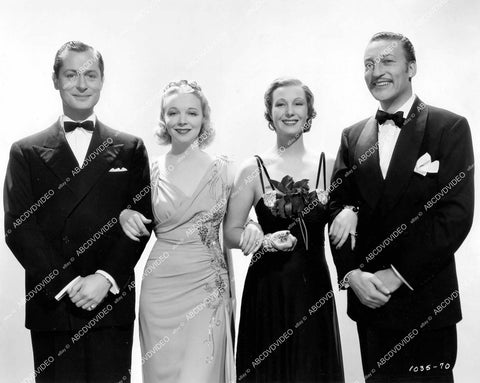 crp-13627 1938 Robert Montgomery, Virginia Bruce, Binnie Barnes, Warren William film The First Hundred Years crp-13627