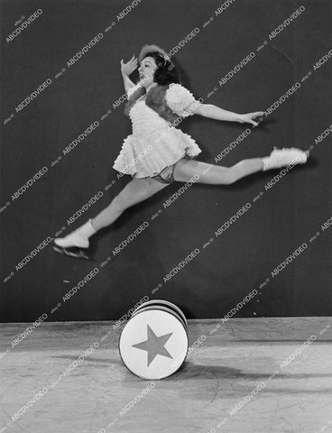 crp-13685 1939 ice skater La Verne Busher flying through the air film Ice Follies of 1939 crp-13685