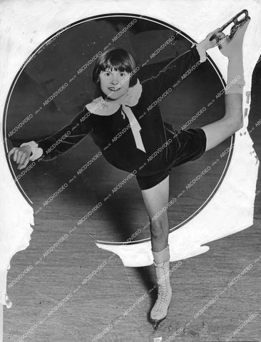 crp-13692 1938 child star ice skater Baby Taylor crp-13692