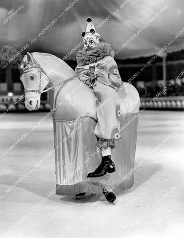 crp-13695 1939 ice skater clown Osborne Coleson comedy routine film Ice Follies of 1939 crp-13695