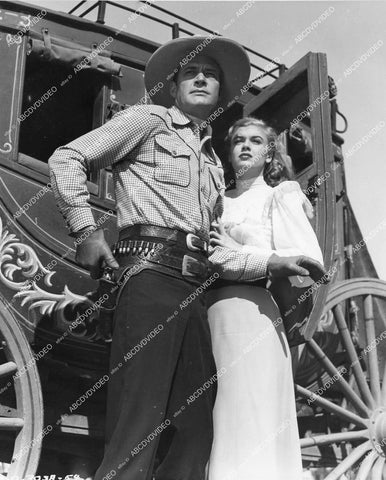 crp-13712 1947 Charles Starrett, Nancy Saunders film West of Dodge City crp-13712