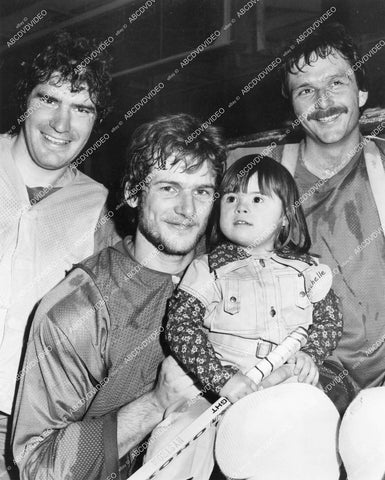 crp-13770 1970's NHL hockey NY Islanders Clark Gillies, Bob Bourne, Dave Lewis organize charity for retarded children crp-13770