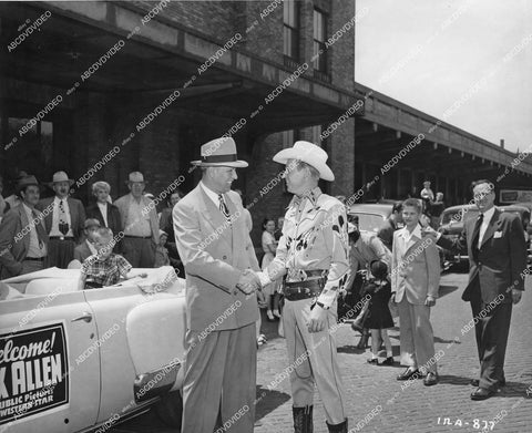 crp-13817 1950's Rex Allen does Washington D.C. & suburbs tour in local parade crp-13817