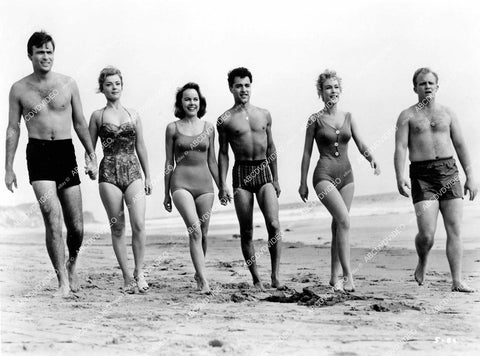 crp-13942 1959 Barry Coe, Christine Carere, Terry Moore, Sal Mineo, Barbara Eden, Gary Crosby in swimwear film A Private's Affair crp-13942