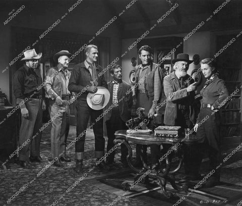 crp-14030 1948 Gabby Hayes, Sonny Tufts, Barbara Britton, George E Stone, Russell Simpson, William Bishop, Gordon Jones, Joe Sawyer, Reed Howes film The Untamed Breed crp-14030