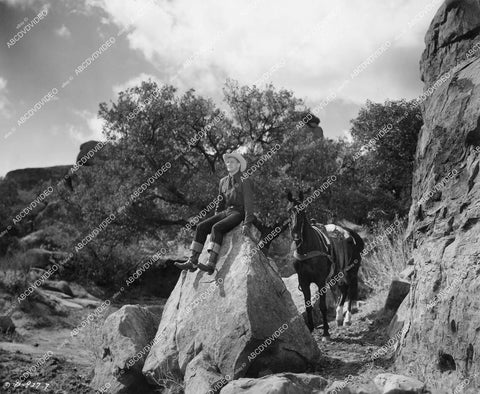 crp-14057 1948 Sonny Tufts and his horse film The Untamed Breed crp-14057