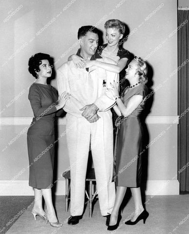 crp-14254 1956 Julie Benedic, Mike Lane, Tina Carver, Elaine Edwards film The Harder They Fall crp-14254