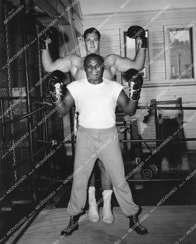 crp-14257 1956 Mike Lane, Jersey Joe Walcott film The Harder They Fall crp-14257