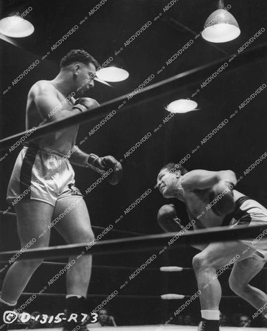 crp-14258 1956 Mike Lane and boxing opponent Max Baer film The Harder They Fall crp-14258