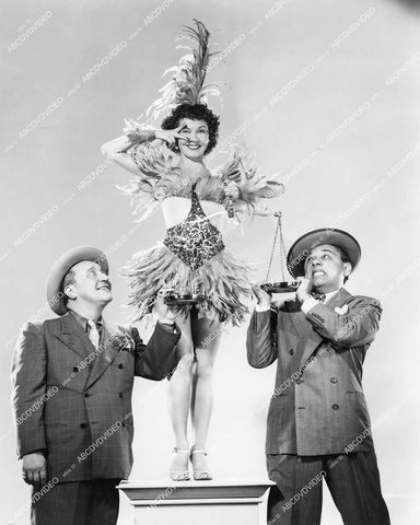 crp-14272 1945 pretty chorus girl dancer Grace McDonald, Ole Olsen, Chic Johnson film See My Lawyer crp-14272