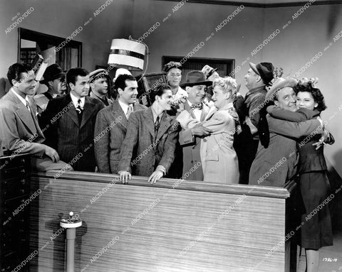 crp-14313 1945 Ole Olsen, Chic Johnson, Alan Curtis, Noah Beery Jr, Lee Patrick film See My Lawyer crp-14313