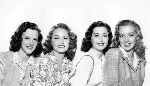 crp-14350 1941 4 beautiful smiles Eileen O'Hearn, Janet Blair, Adele Mara, Evelyn Keyes crp-14350