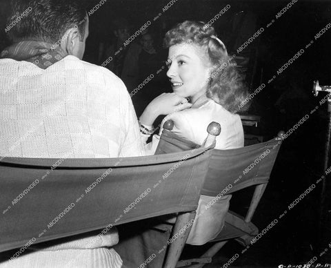 crp-14393 1946 candid Evelyn Keyes on set film The Jolson Story crp-14393