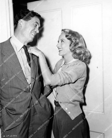 crp-14554 1947 Evelyn Keyes & John Huston at home crp-14554