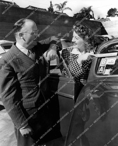 crp-14577 1942 Evelyn Keyes w city & DMV officials WWII A Card gas rationing compliance campaign crp-14577