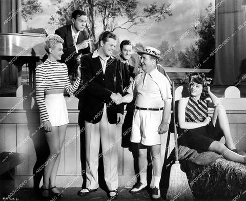 crp-14859 1946 Leslie Brooks, Bob Haymes, Jimmy Lloyd, Jack Williams, Frank Orth, Jeff Donnell film It's Great to Be Young crp-14859