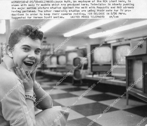 crp-01488 1958 Joyce Muth employee at RCA television plant crp-01488