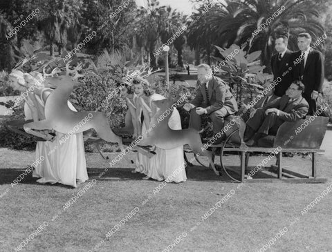 crp-01490 1930's Elks Lodge charity benefit cute reindeer are Betty Stanton, Aileen Mack, May Wilson, Gwen Ferguson crp-01490