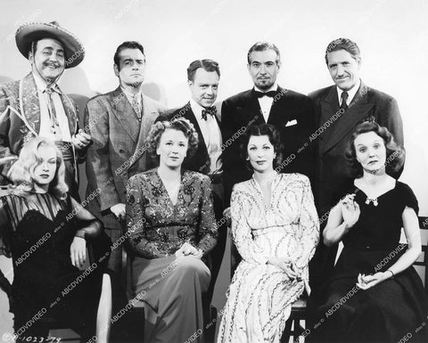 crp-15006 1944 Hollywood look-a-like party Gino Corredo, Sid Chatton, Rod Rogers, Paul Bradley, Roy Thomas, Pamela Drake, Mary Miner, Margaret Bryson, Exelle Poule film Sailor's Holiday crp-15006