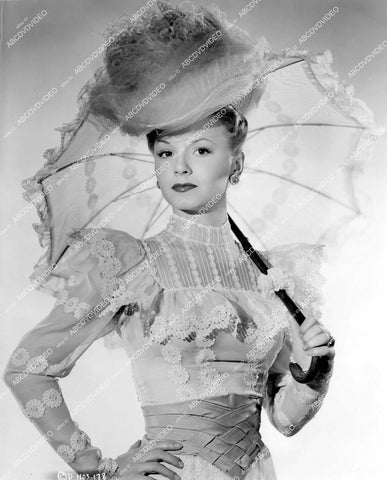 crp-15074 1946 gorgeous Janet Blair w parasol film Gallant Journey crp-15074