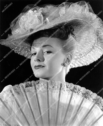 crp-15076 1946 Janet Blair w her hand fan film Gallant Journey crp-15076