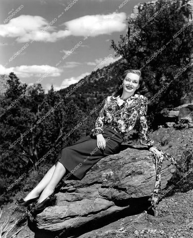 crp-15248 1947 lovely Gloria Henry against Arizona scenery film The Strawberry Roan crp-15248