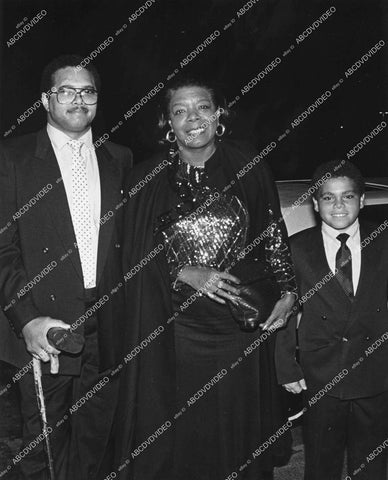 crp-15259 1960's poet Maya Angelou w son & grandson Guy & Collins Johnson crp-15259